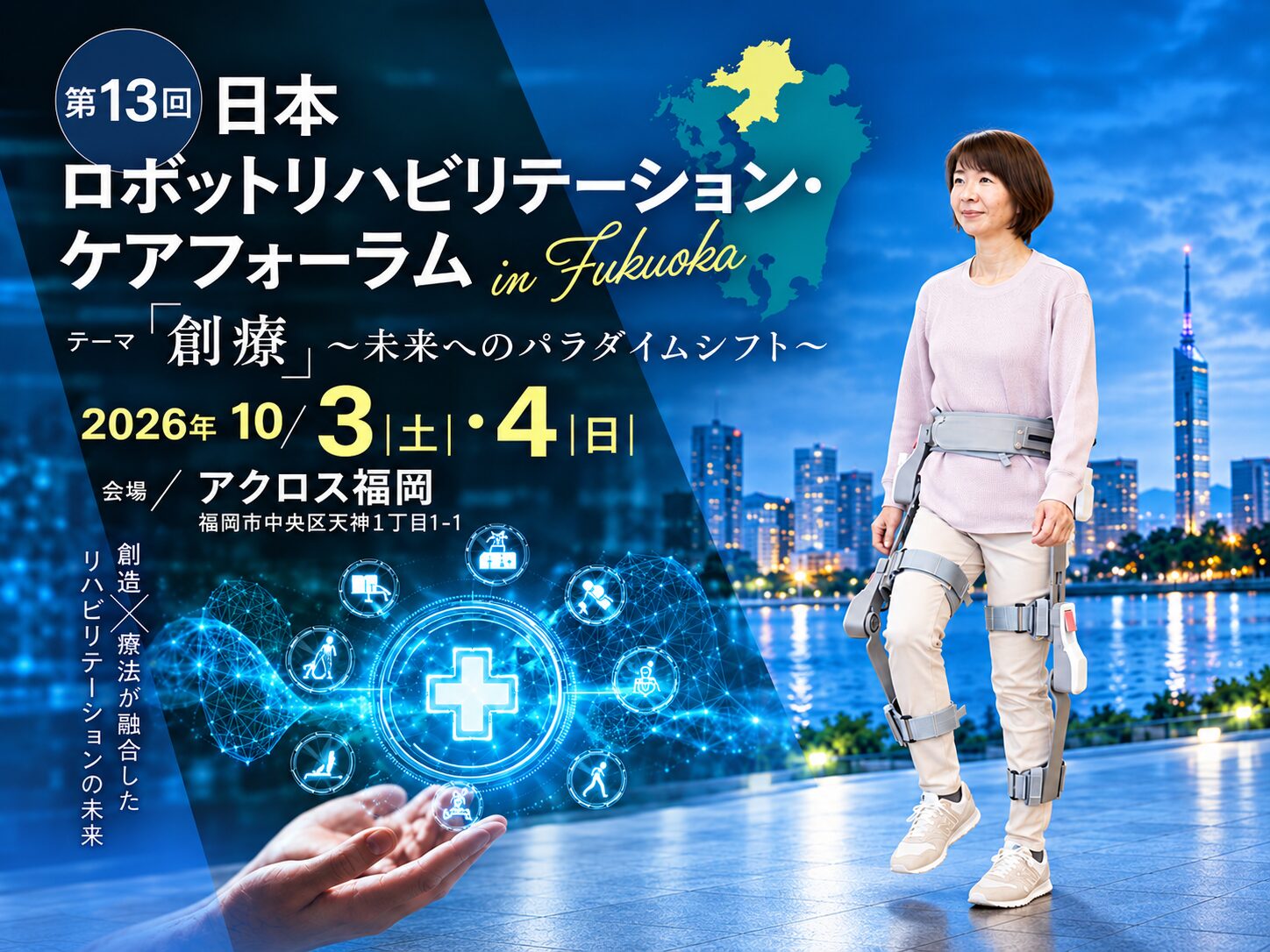 《第13回日本ロボットリハビリテーション・ケアフォーラム》 に出展します